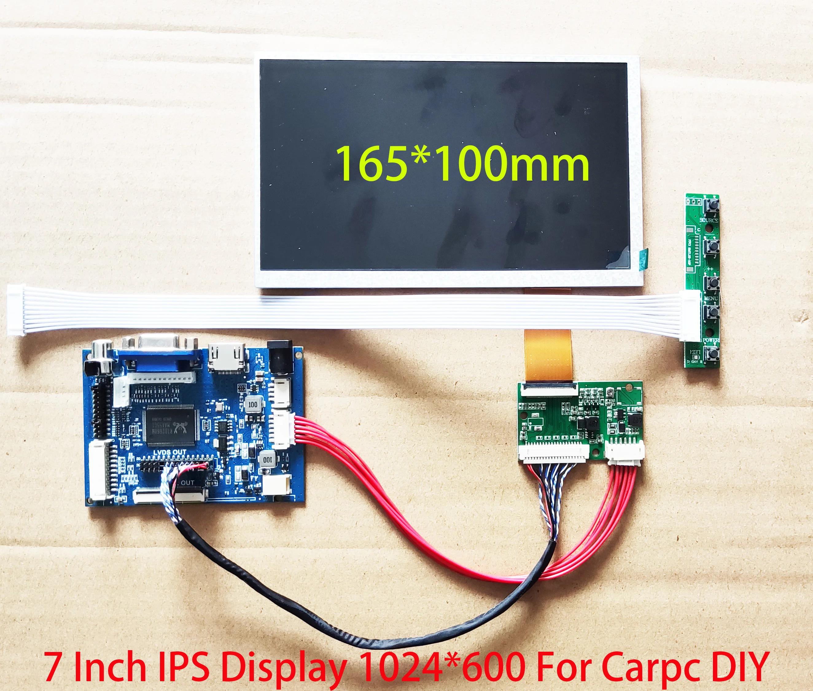 HDMI ȣȯ IPS ÷ ŰƮ, VGA AV 1024x600, Carpc DIY 165x100mm, 7 ġ